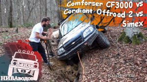 Comforser CF3000 vs Cordiant Offroad 2 vs Simex