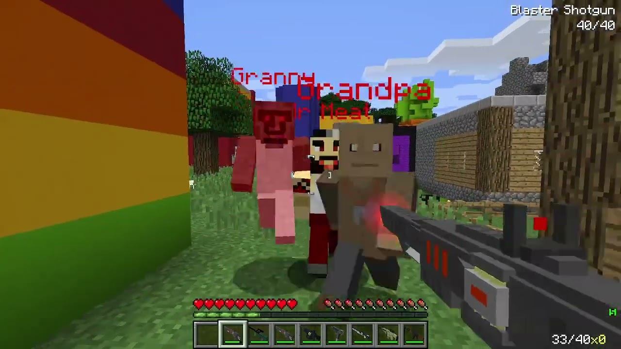 хакер фейковый компот Granny Grandpa и Mr Meat напали на нашу деревню L Компот Салливан Minecraft