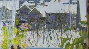 "А за окном - зима..."  Зимнее окно в живописи