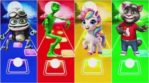 Tiles Hop: EDM‑ритм — Крэйзи Фрог против пришельца и My Little Pony! Танцуют Говорящий Том и друзья