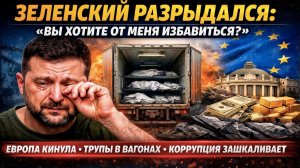 Зеленский закатил истерику – Европа «свергла» его! 2 тысячи тел гниют в вагонах в Одессе!