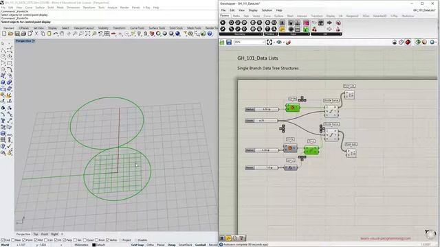 Grasshopper 101_ Data Lists _ #05 Shift List Component _ EXERCISE_ One-sheet Hyperboloid смотреть онлайн