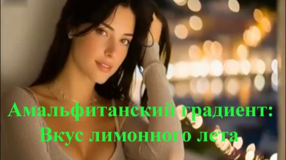 Амальфитанский градиент: Вкус лимонного лета