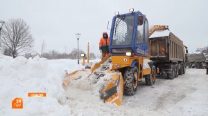 Округ очищают от снега