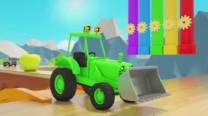 УЧИМСЯ ВМЕСТЕ! Аглийский язык — Цветные тракторы — Детские стишки и песенки