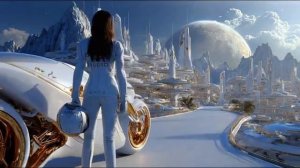 Golden Future City Ambience 1 Hour Peaceful Sci-Fi Soundscape for Focus Sleep