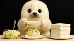 Тюлень Араре готовит сэндвич с яйцом 🥚🦭 Это сложнее, чем кажется! ✨