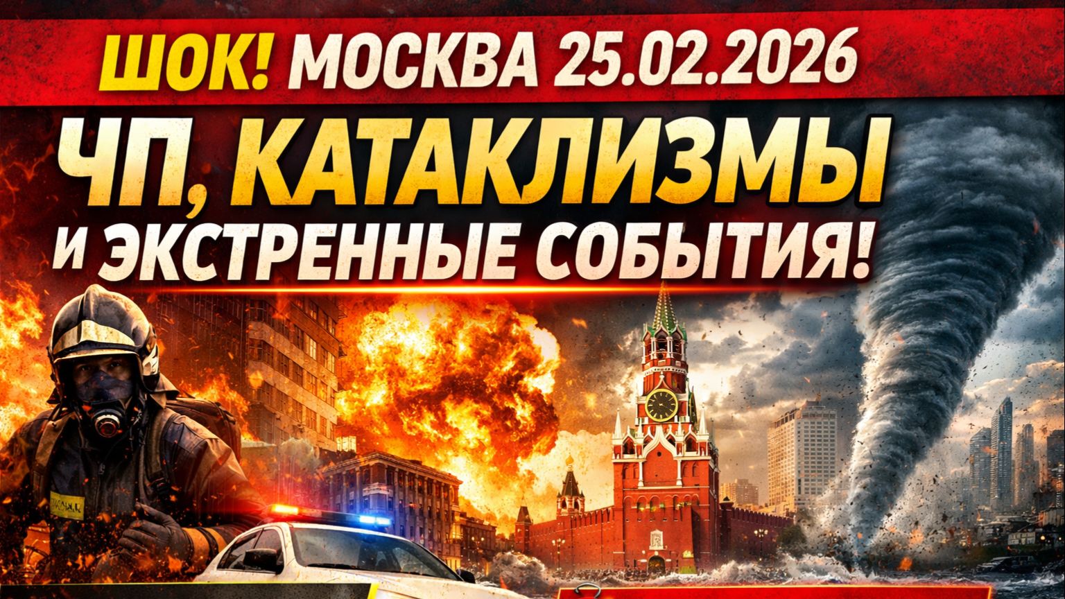 Москва 25.02.2026 — ЧП, Катаклизмы и Экстренные События | Россия Сегодня