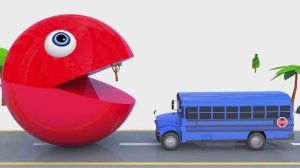 Учим цвета с ПАКМАНОМ и машинками _английский _ мультики для детей