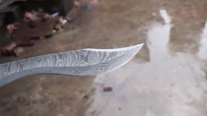 Изготовления  ножа кукри из углеродистой стали.