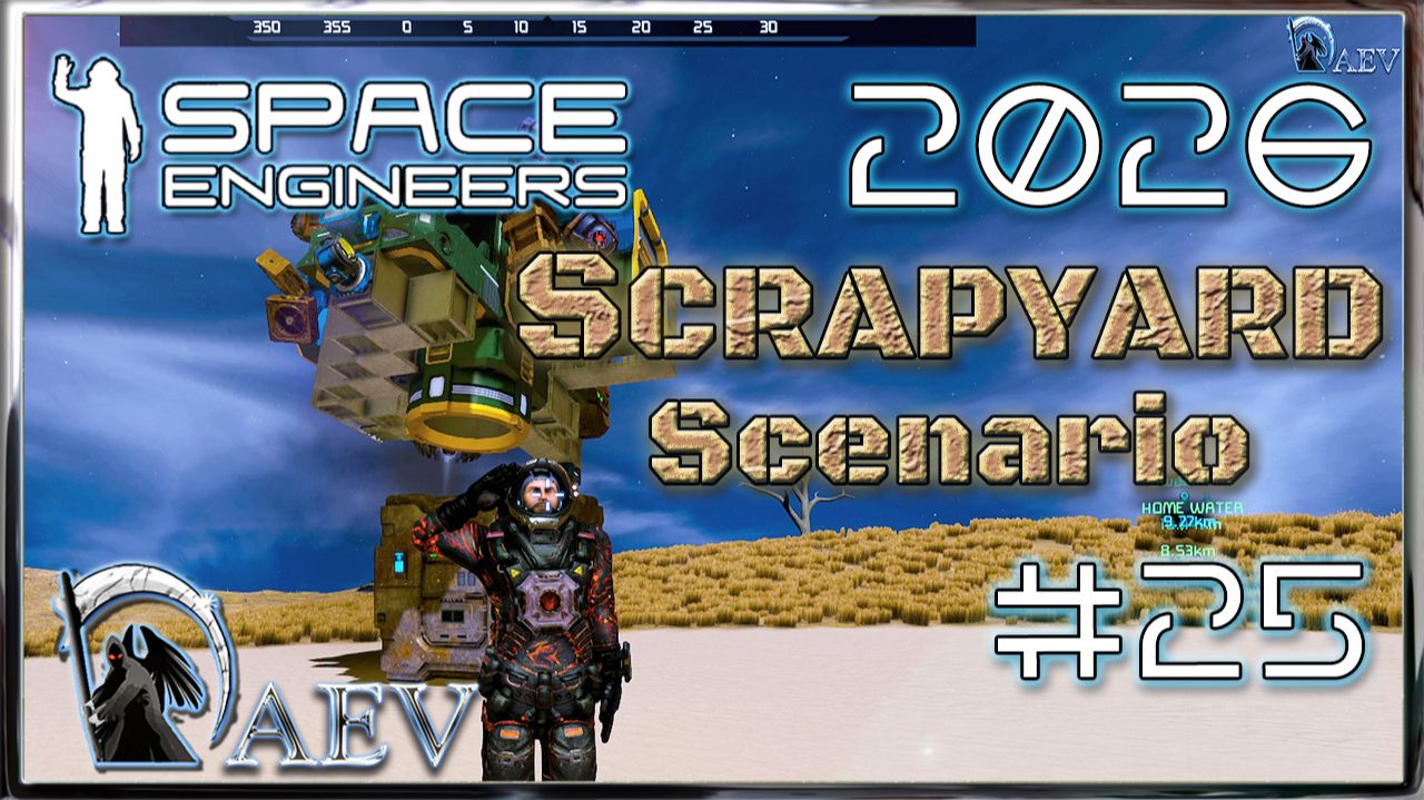 Space Engineers🪐 №25 Scrapyard 2026 🚧Сценарий Свалка! ПРОПЕРЛО🤑