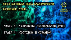 2.4  Состояние и Сознание. Книга Воронцова И.В. - "Воспитание Души"