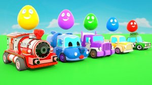 Мультфильмы Семейка пальчиков и Колеса на автобусе машинки из яиц-сюрпризов Детские стишки и песенки