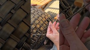 Мастер-класс "Декор для кашпо из ротанга "ПРУЖИНКА""