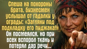 Гадалка шепнула: «Вспори подкладку пиджака покойного». Финал сносит. Читает Андрей. Рассказ