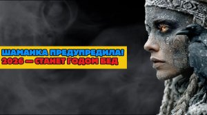 ШАМАНКА ПРЕДУПРЕДИЛА! 2026 — СТАНЕТ ГОДОМ БЕД