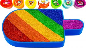 Видео со слаймом ASMR: Как сделать ванну из радужного мороженого с блестящей слизью | Making By YoYo