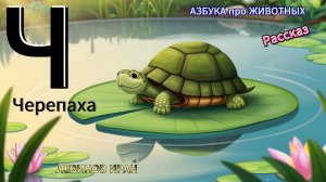 Ч. Черепаха. Алфавит Азбука Просто. Мир животных и птиц в алфавитном порядке. Автор поэт Левинов И.