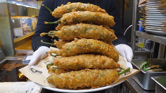 Гигантская корейская жареная еда! Коллекция блюд, приготовленных в домашнем кляре. смотреть онлайн