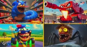 МУЛЬТИКИ: БЫСТРЫЙ ЕЖ, МОНСТР‑ТАНК и ПОЛИЦЕЙСКАЯ МАШИНА vs ГОЛОВА‑ДОМ — ТАНЦЕВАЛЬНЫЙ БАТТЛ! 🦔