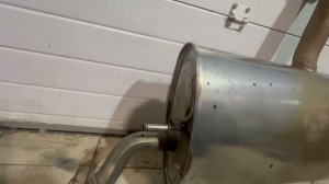 Глушитель задняя часть банка джили атлас про билджи х70  20057