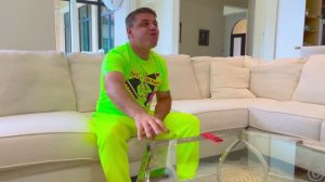 Nastya plays hide and seek with her dad at home