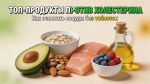 Топ‑продуктов против холестерина: как очистить сосуды без таблеток