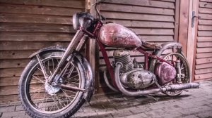 Реставрация старого мотоцикла Jawa 1952 года выпуска.