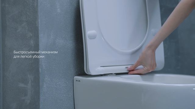 Унитаз подвесной Am.Pm Like AquaSpin C801900SC безободковый, торнадо, с сиденьем микролифт, белый