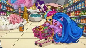 MyLittlePony. Пони идут в магазин за покупками