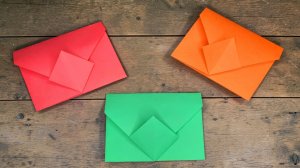 Пошаговая инструкция конверт из листа А4 без клея