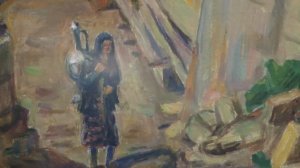 «Экспонат». Автор - К.  Власова. Картина «Дом Мамалова в Чохе»