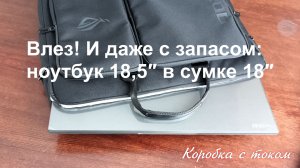Сумка для ноутбука 18″: идеально подошла для 18,5″! 😍🎒💻
