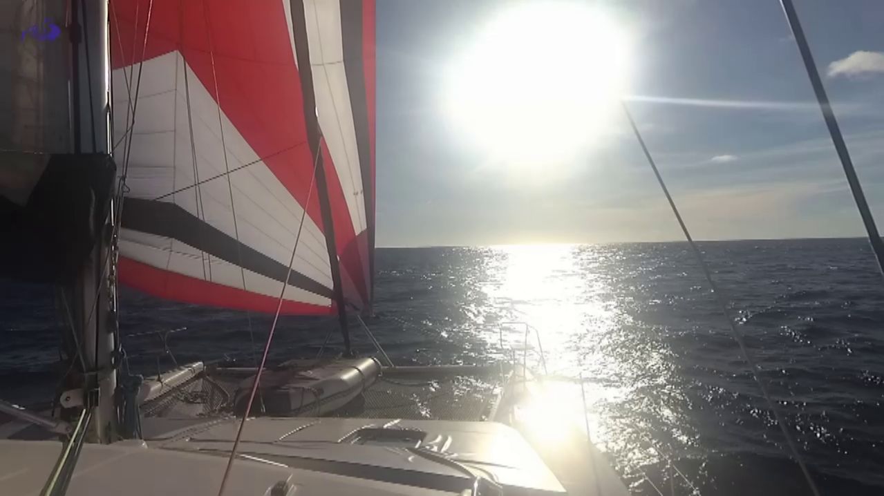 Catamaran With A Gennaker