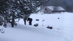 поимка форели