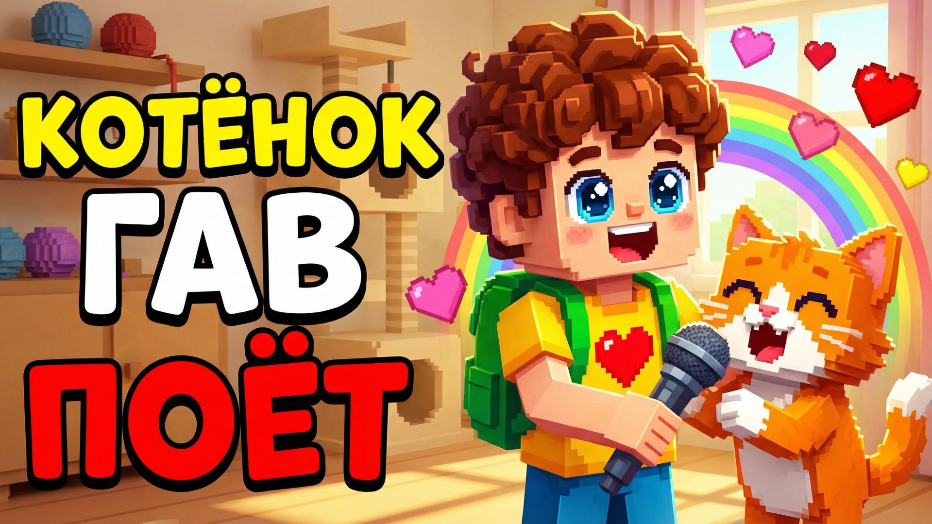 Котёнок Гав поёт с Лёней! Песенка для малышей 🐱❤️ смотреть онлайн