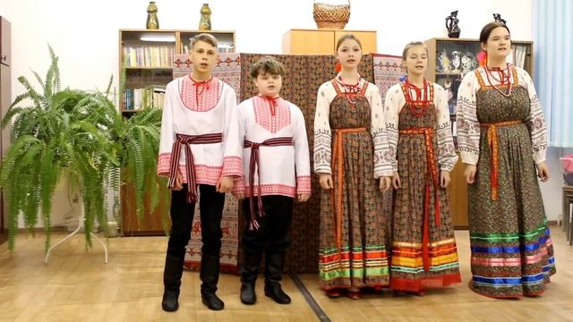Образцовый  фольклорный ансамбль Зоренька, "При долине куст калиновый стоял", МБУДО Дорогинская ДШИ