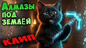 Песня про майнкрафт АЛМАЗЫ ПОД ЗЕМЛЕЙ 🐱 Музыкальный Клип 🐱 Супер Кота