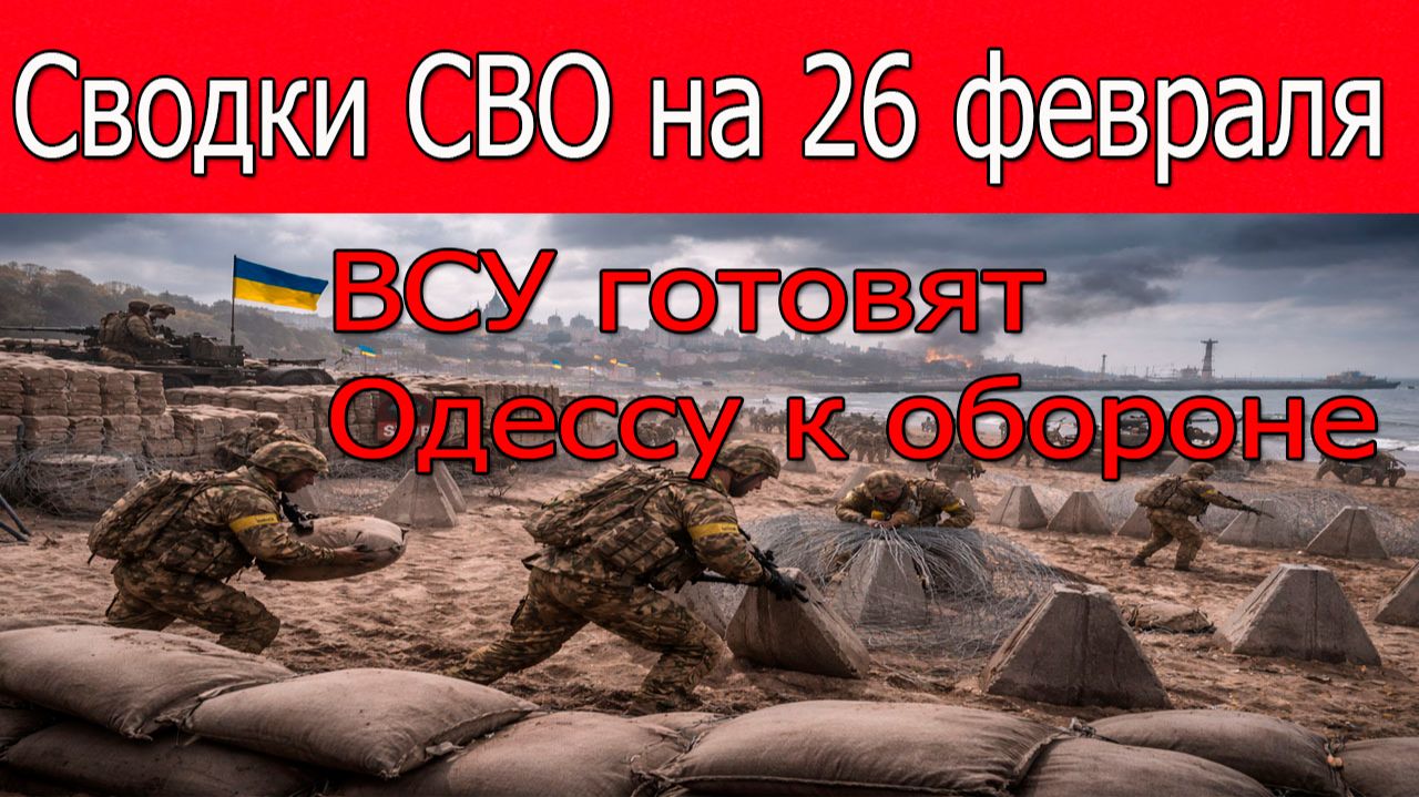 Сводки СВО на 26 февраля.ВС РФ штурмуют Константиновку.Война на Украине 26.02.2026 смотреть онлайн