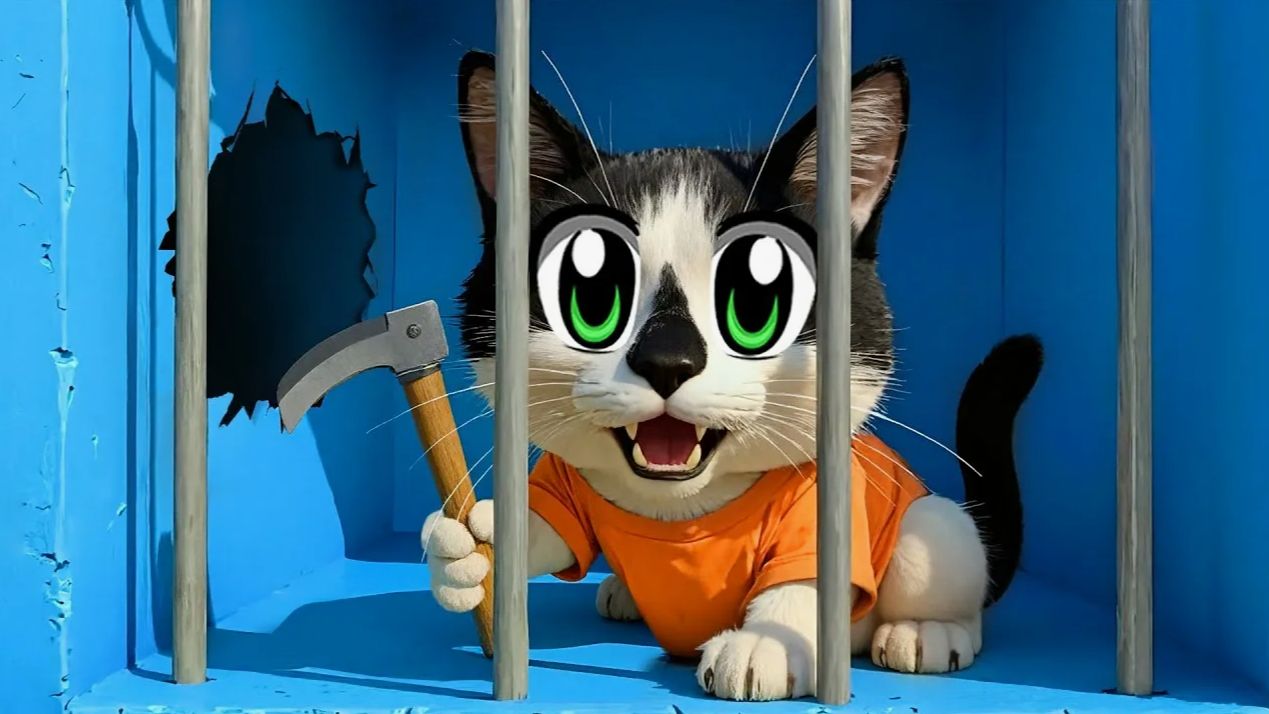 Челлендж ПОБЕГ ИЗ ТЮРЬМЫ! ВЫЖИВАНИЕ 24 ЧАСА для Котов смотреть онлайн