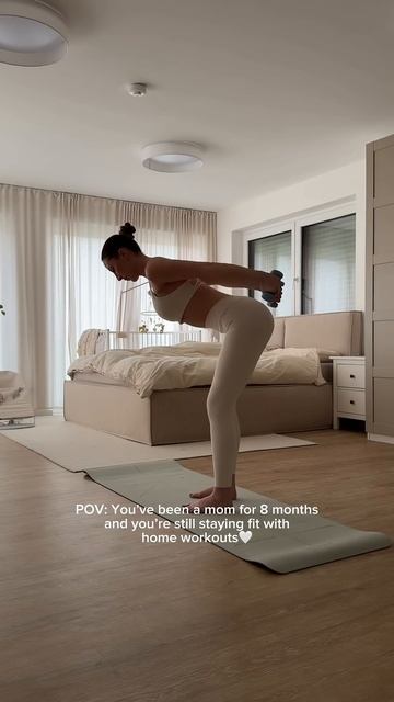 8 months postpartum, this is what home workouts can do💪🏼