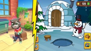 Игровой мультфильм:Говорящий Том против Смешного Сурка.Мультики.