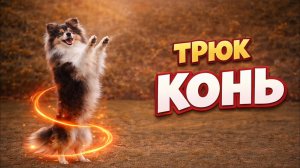 ЛЕГКИЙ ТРЮК КОНЬ - СОБАКА ХОДИТ НА ЗАДНИХ ЛАПАХ