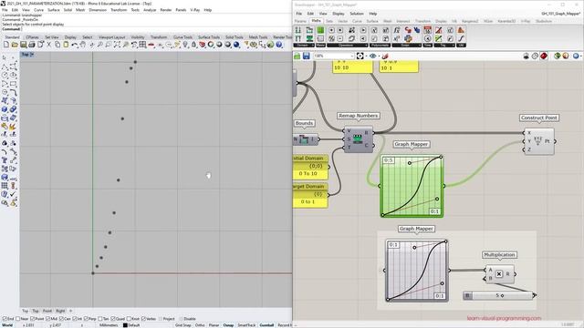 Grasshopper 101 Parameterization #02 Graph Mapper, Range смотреть онлайн