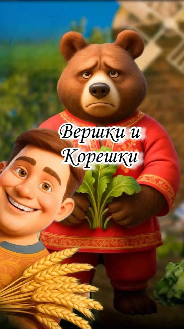 Народная сказка Вершки и Корешки
