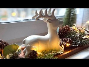Уютная зима. Украшение детской. Роспись окна