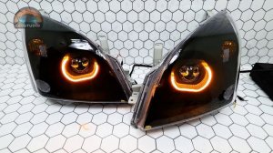 Toyota Land Cruiser Prado 120 светодиодный тюнинг комплект фар