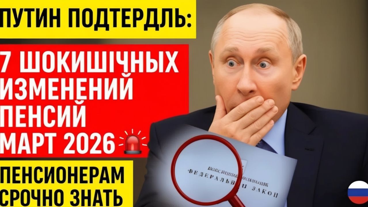 Путин подтвердил 7 шокирующих изменений пенсий март 2026 🚨 Пенсионерам срочно знать смотреть онлайн