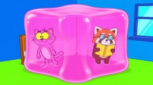 "Прыгала так сильно, что сломала пол! 🍮🐈",