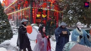 Китайский Новый год 2026 в Москве. Москву занесло снегом.